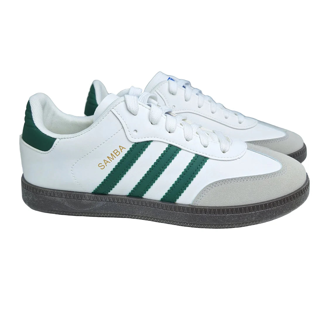 Adi - Samba Classic Sneakers - White with green stripes