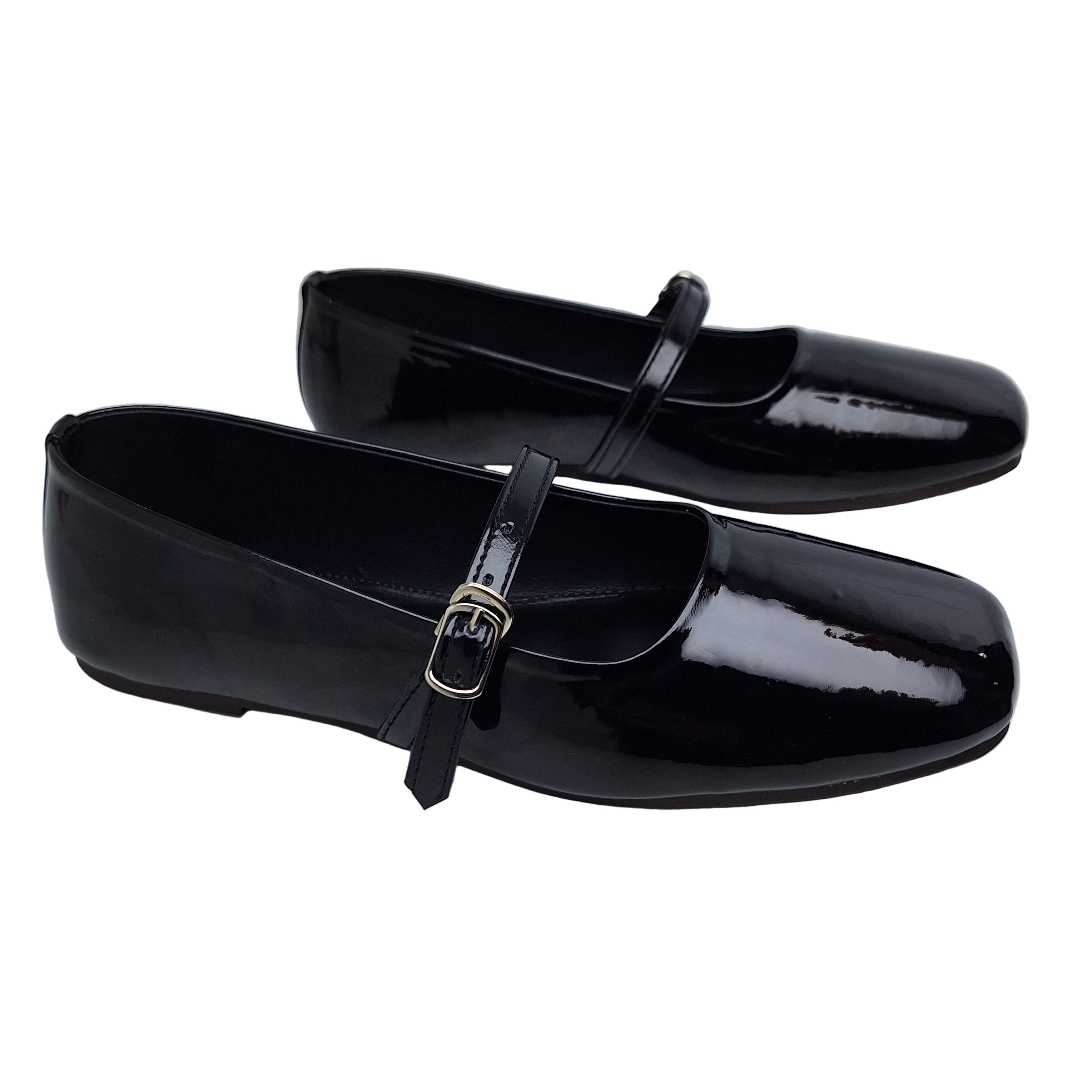 Girls Trending Mary Janes - Crystal Black