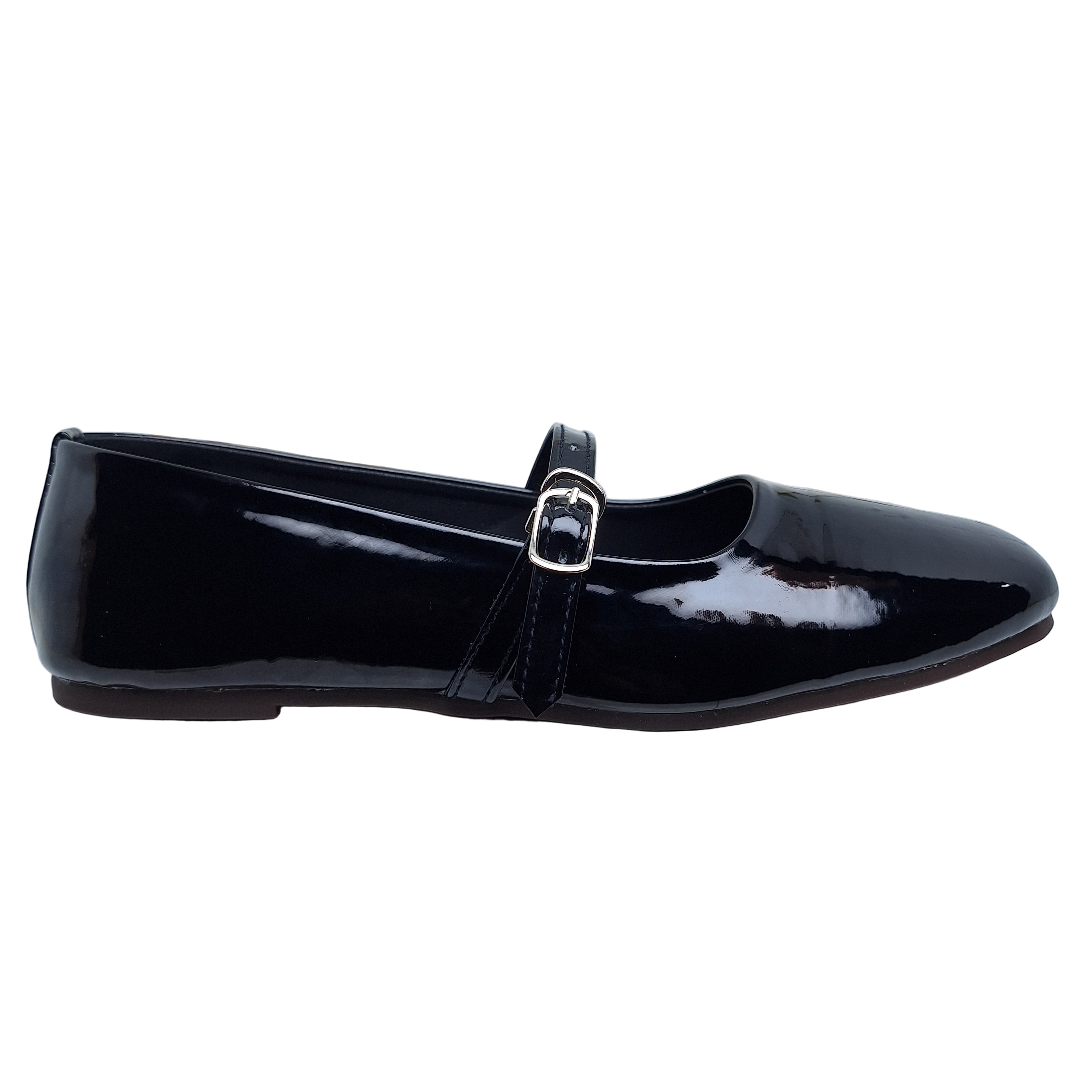 Girls Trending Mary Janes - Crystal Black