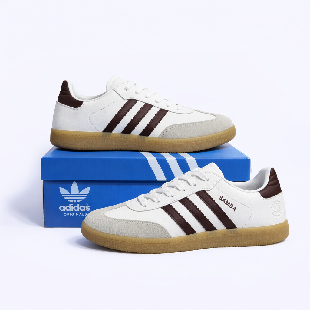 Samba - White with dark brown stripes - Premium Grade