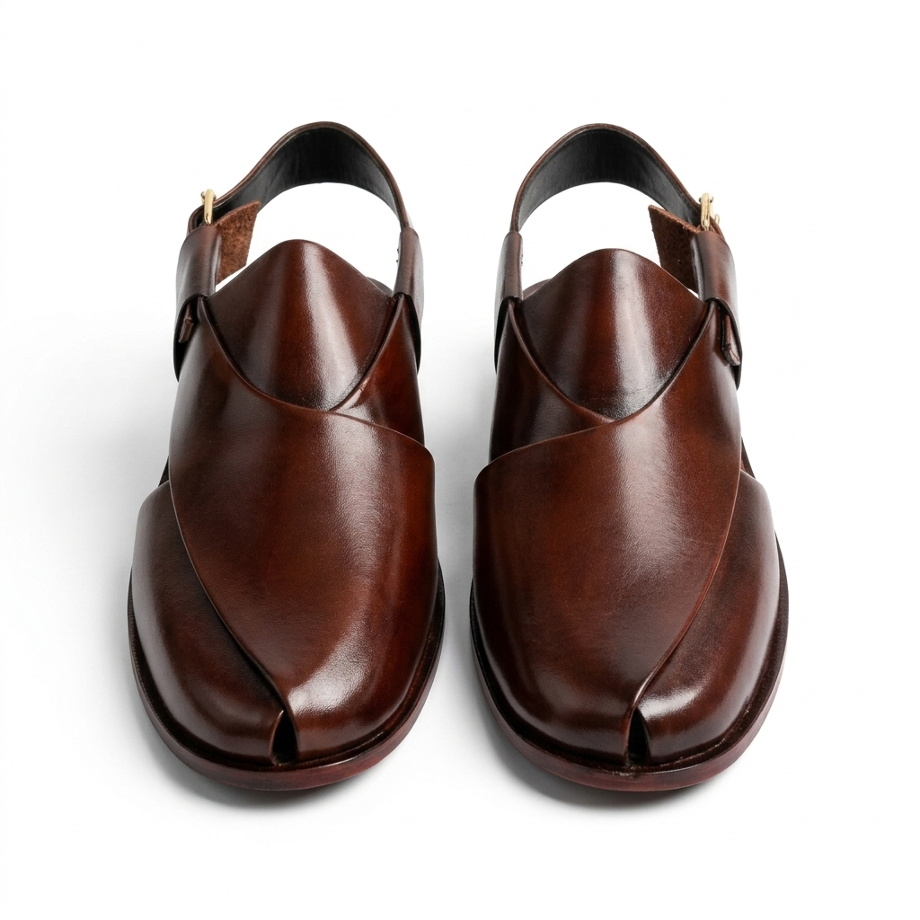 Kaptan Chapal - Premium Leather - Brown