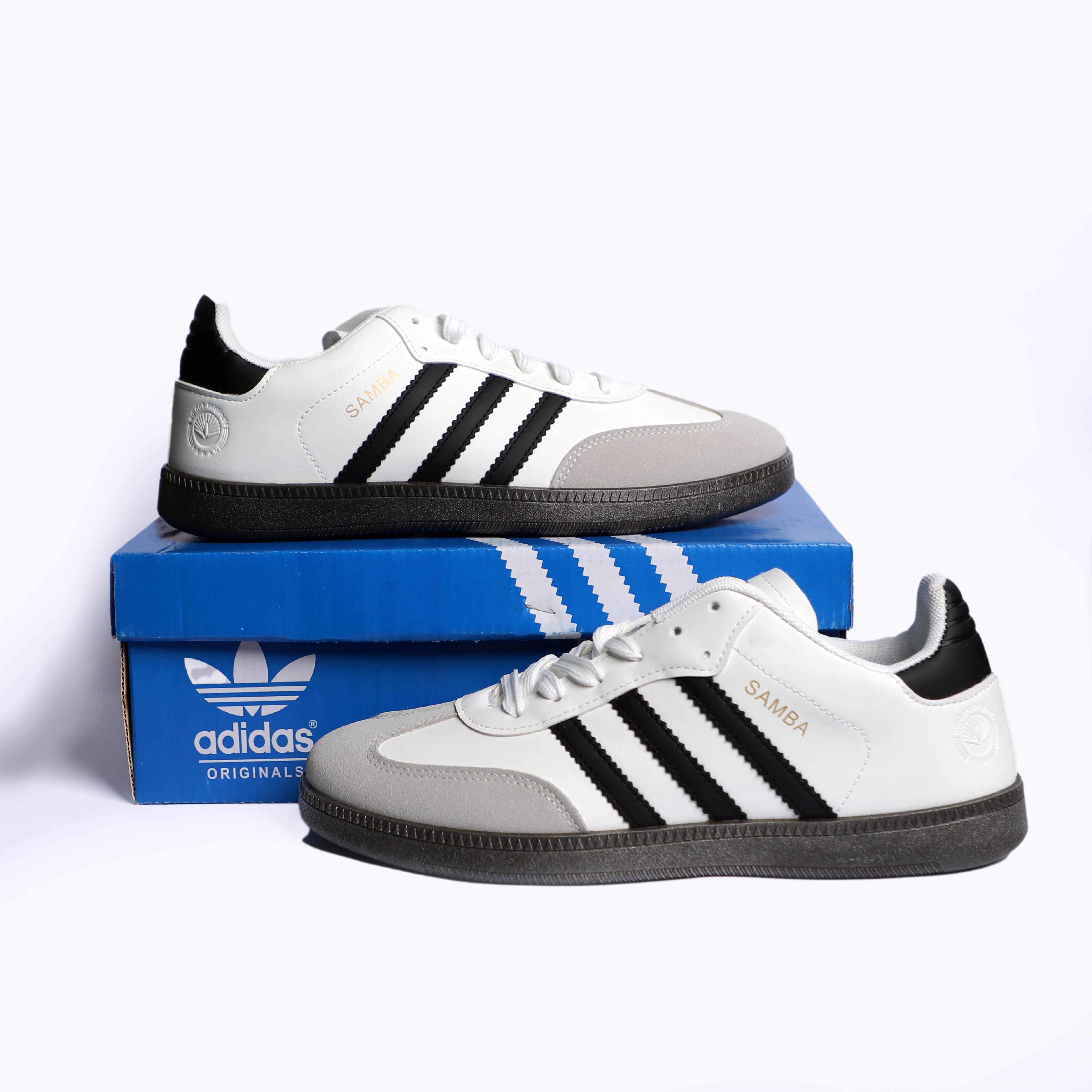 Samba - White with black stripes - Premium Grade