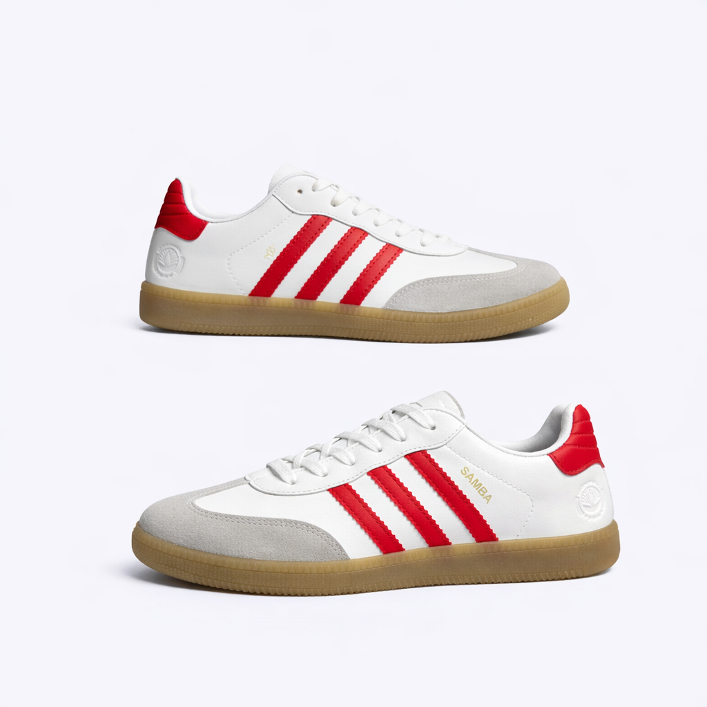 Samba - White with red stripes - Premium Grade
