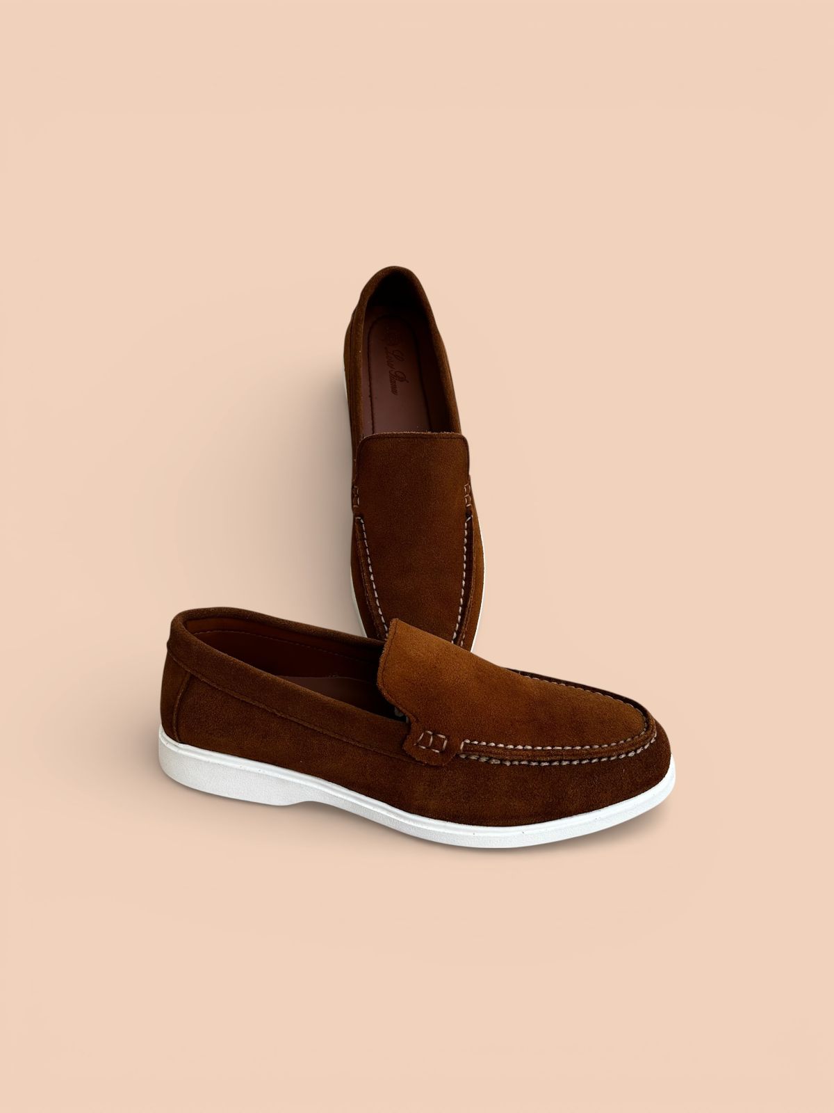 Premium Suede Leather Loafers - Tan