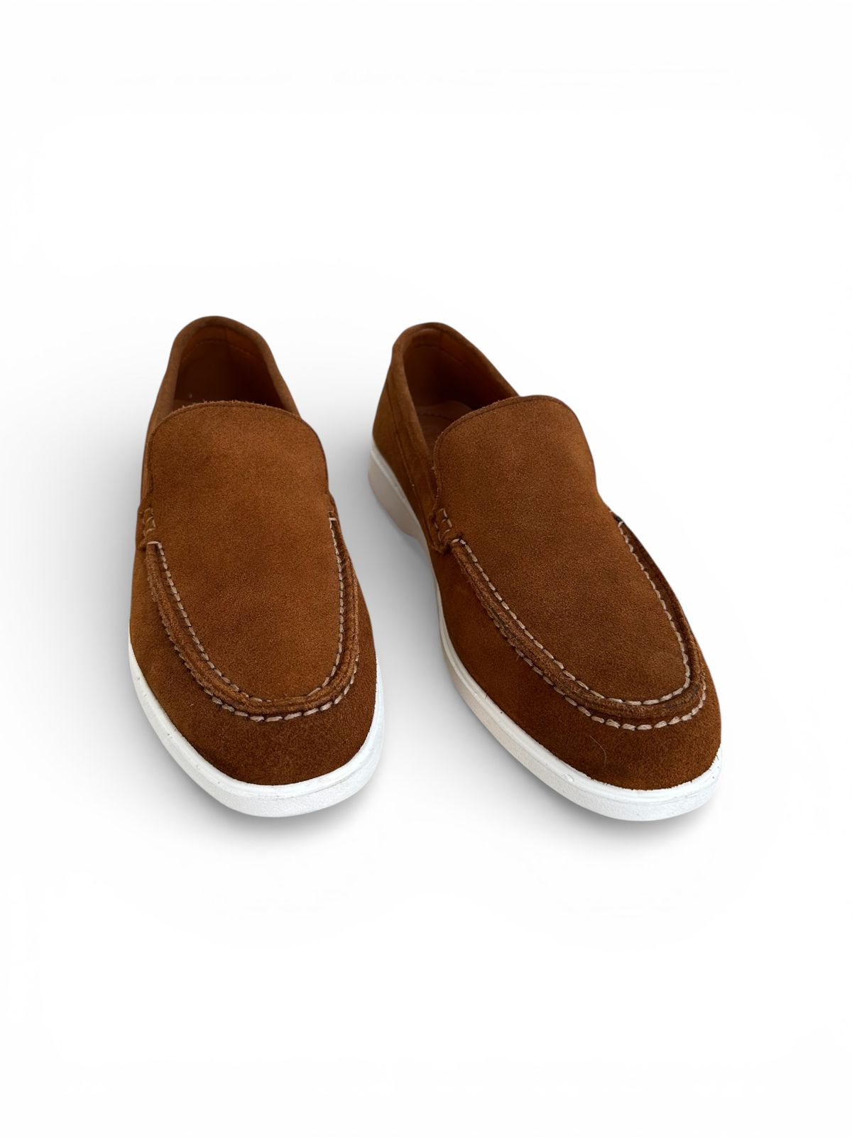 Premium Suede Leather Loafers - Tan