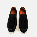 Suede Loafers - Black