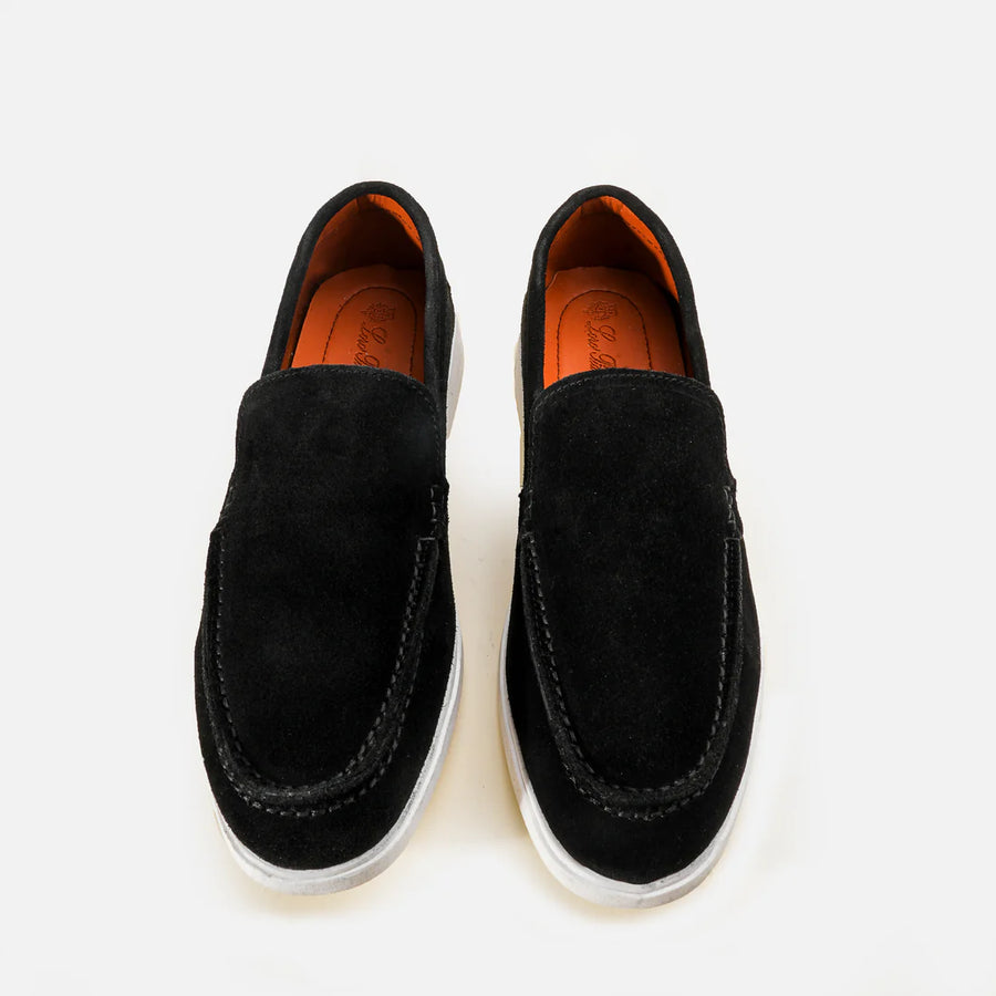 Suede Loafers - Black