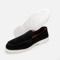 Suede Loafers - Black
