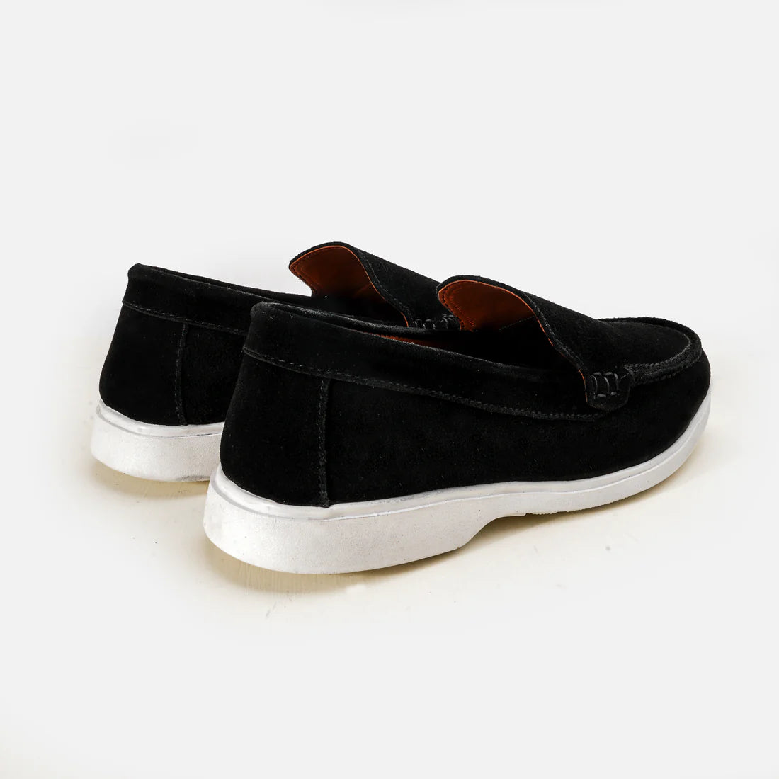 Suede Loafers - Black