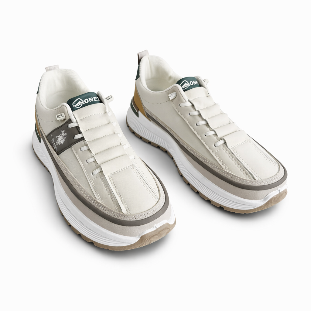 Utility Everyday Comfort Sneakers - D Sand & F Green