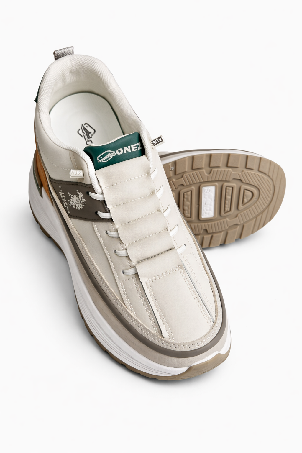 Utility Everyday Comfort Sneakers - D Sand & F Green