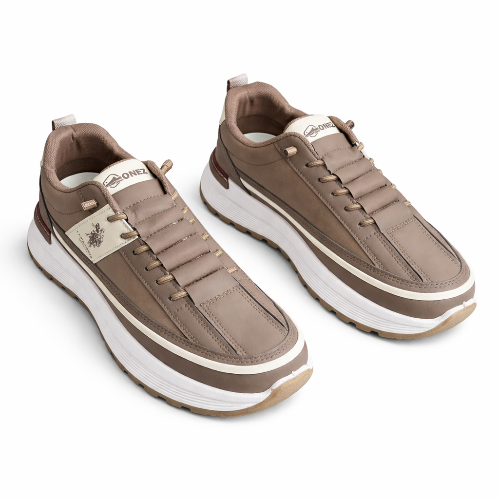 Utility Everyday Comfort Sneakers - Light Choco