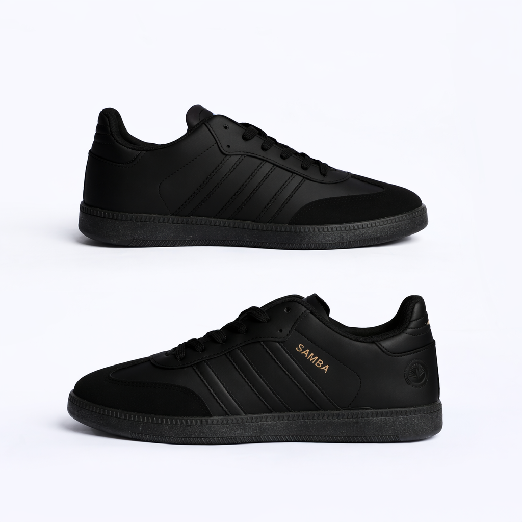 Samba - Black with black stripes  - Premium Grade