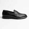 Executive Leather Penny Loafer - Black