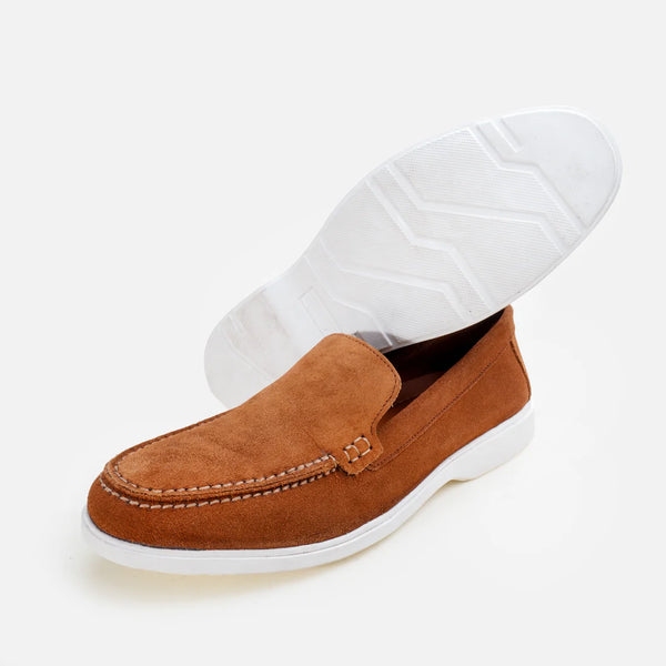 Suede Loafers - Tan