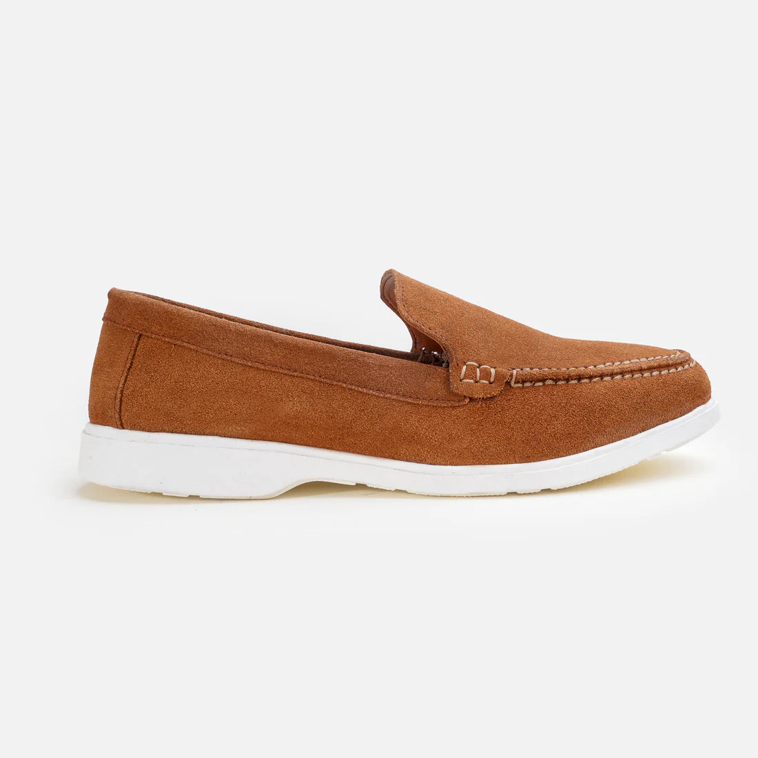 Suede Loafers - Tan