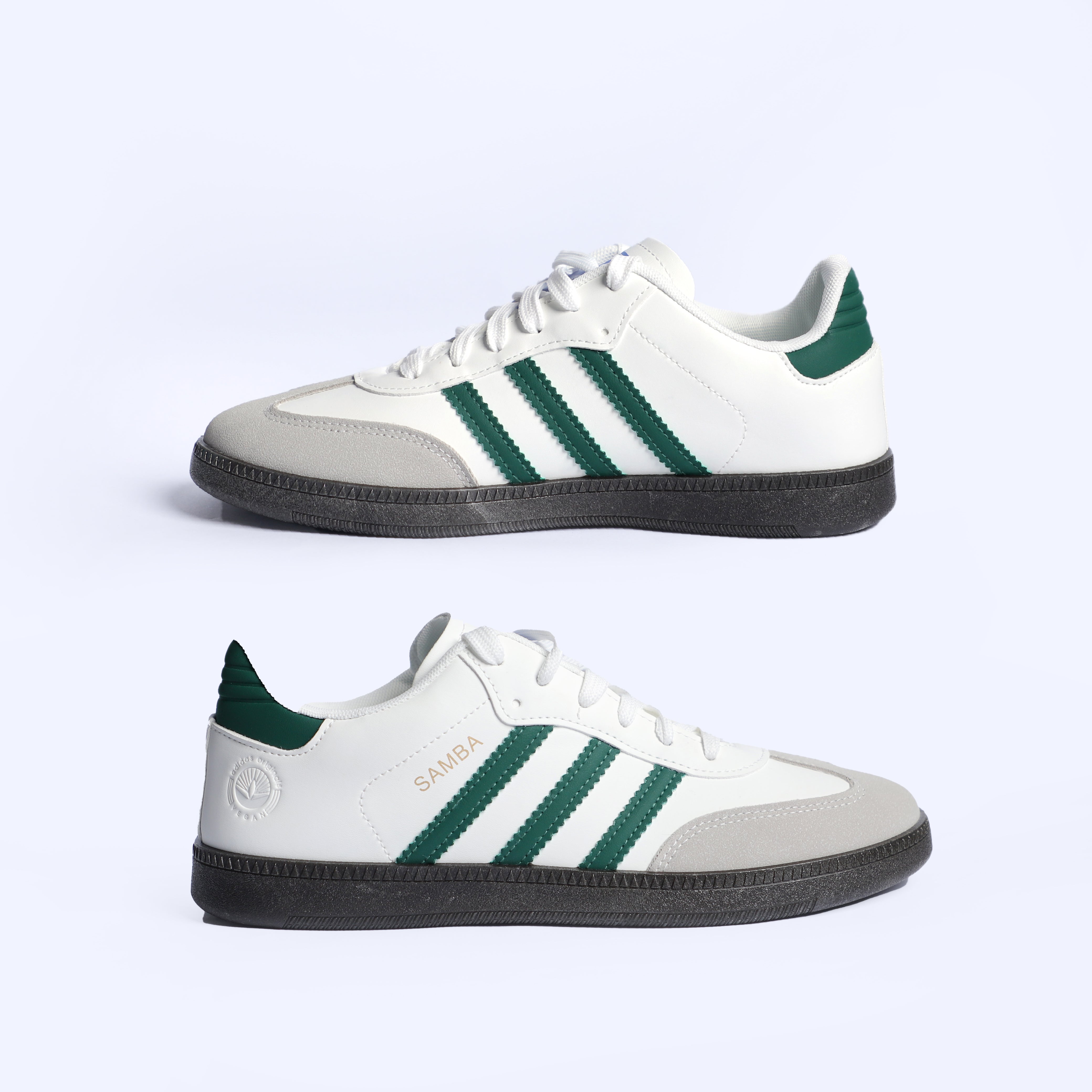 Samba - White with green stripes  - Premium Grade
