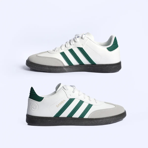 SMB Urban Sneakers - White with green