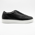 Zorva Meridian - Pebbled Leather Sneaker | Black
