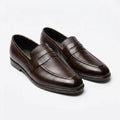 Executive Leather Penny Loafer - Brown