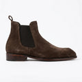 Italian Cut Down Toe Suede Chelsea - Dark Chocolate