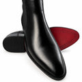 ELEVATED - Two Inch Cuban Heel & Pointed Toe Leather Chelsea