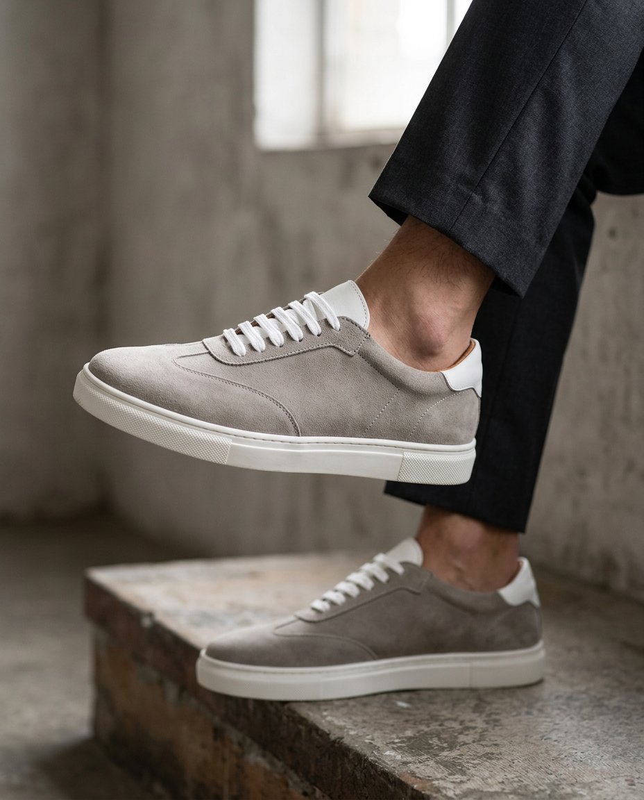 Zorva Meridian - Suede Sneaker | Grey
