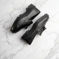 Leather Chunky Tassel Loafers - Black