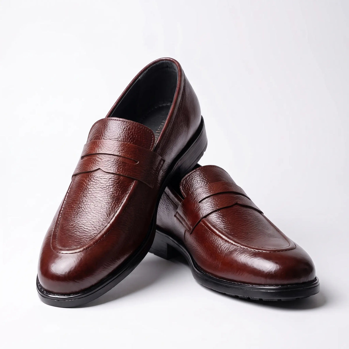 Executive Leather Penny Loafer - Oxblood