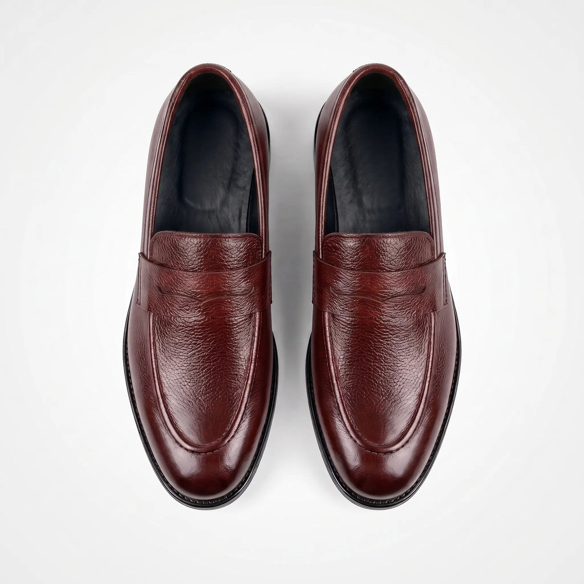 Executive Leather Penny Loafer - Oxblood