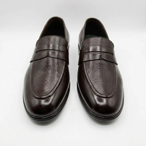 Executive Leather Penny Loafer - Brown