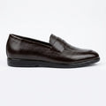 Executive Leather Penny Loafer - Brown
