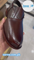 Kaptan Leather Chapal - Brown