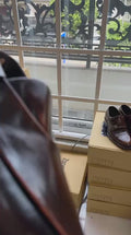 Kaptan Leather Chapal - Espresso Patina