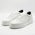 Zorva Meridian - Pebbled Leather Sneaker | White