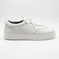 Zorva Meridian - Pebbled Leather Sneaker | White