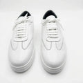 Zorva Meridian - Pebbled Leather Sneaker | White