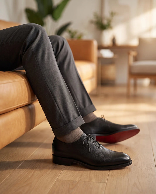 Wholecut Leather Oxford - Black